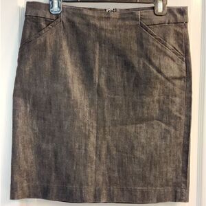 Gap Skirt Charcoal Gray Stretchy Size 8